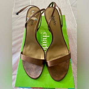 Charles by Charles David Brown Strappy Heels